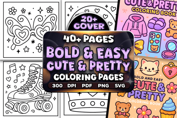 Download Easy Cute and Pretty Coloring Pages - Coloring Collection