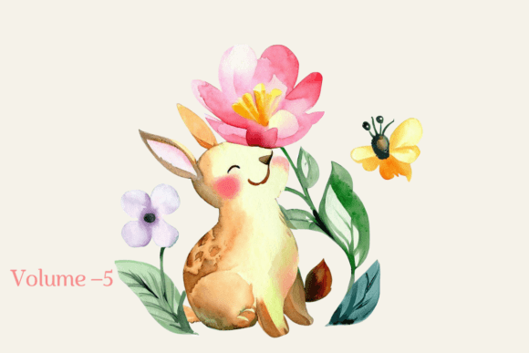 Download Watercolor Spring Baby Animal Clipart - Animal Collection